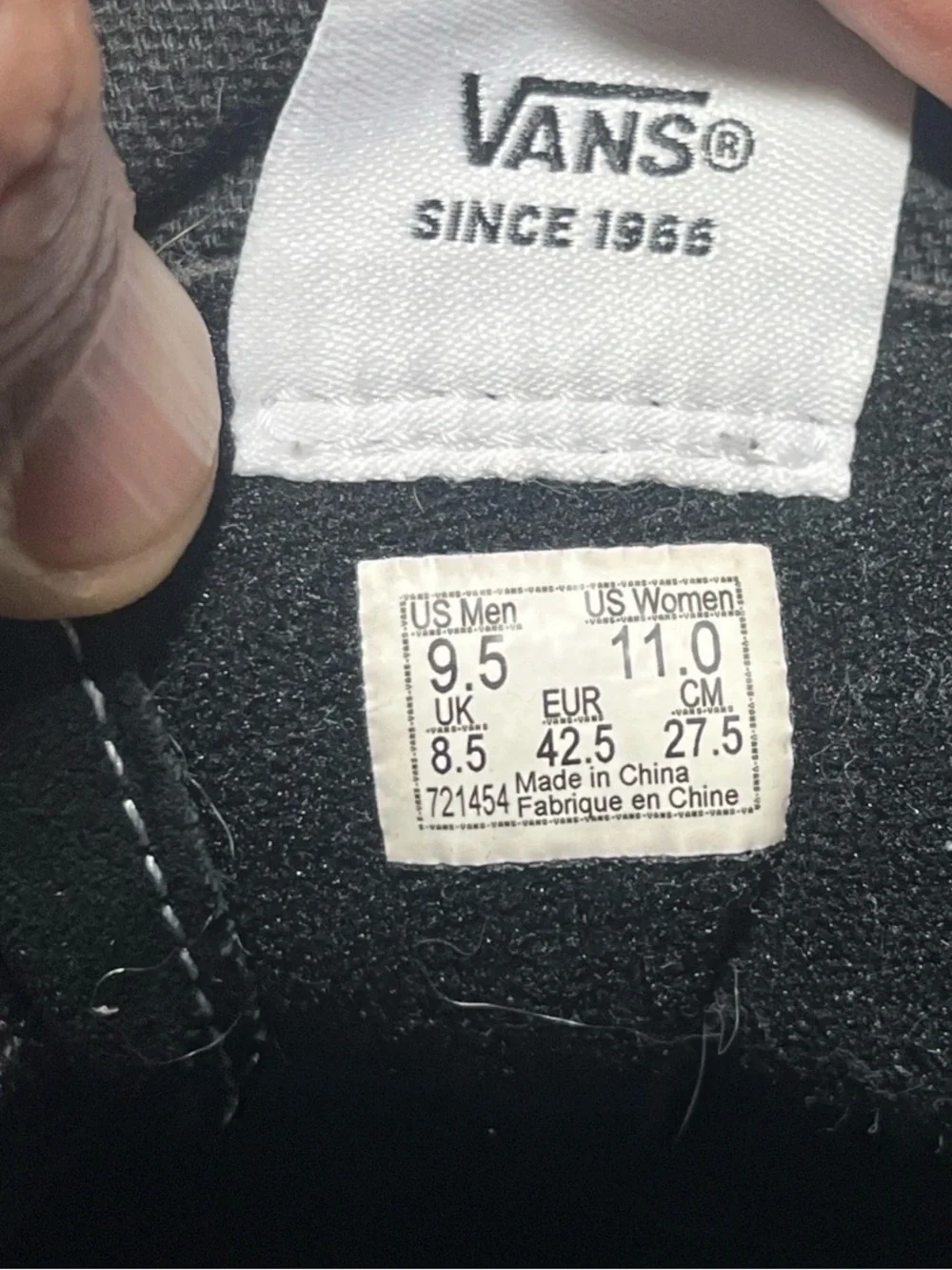 Vans Sk8-Hi Checkerboard High Top Sneakers - Black & Cream